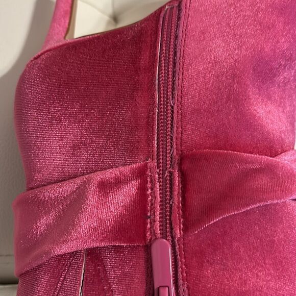 Torrid Elegant Pink Velvet Ankle Boots - Picture 6 of 7